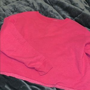 Hanes sweat crop top